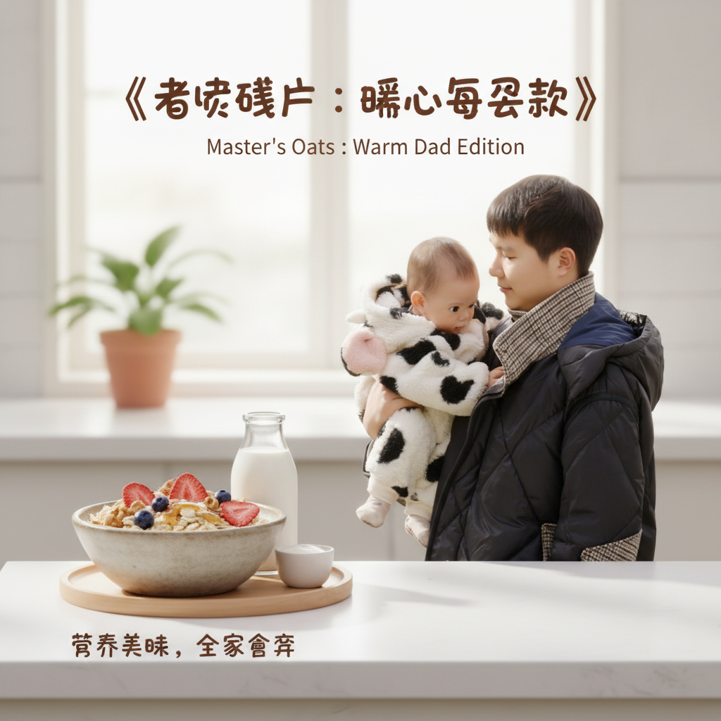 名画人物麦片广告